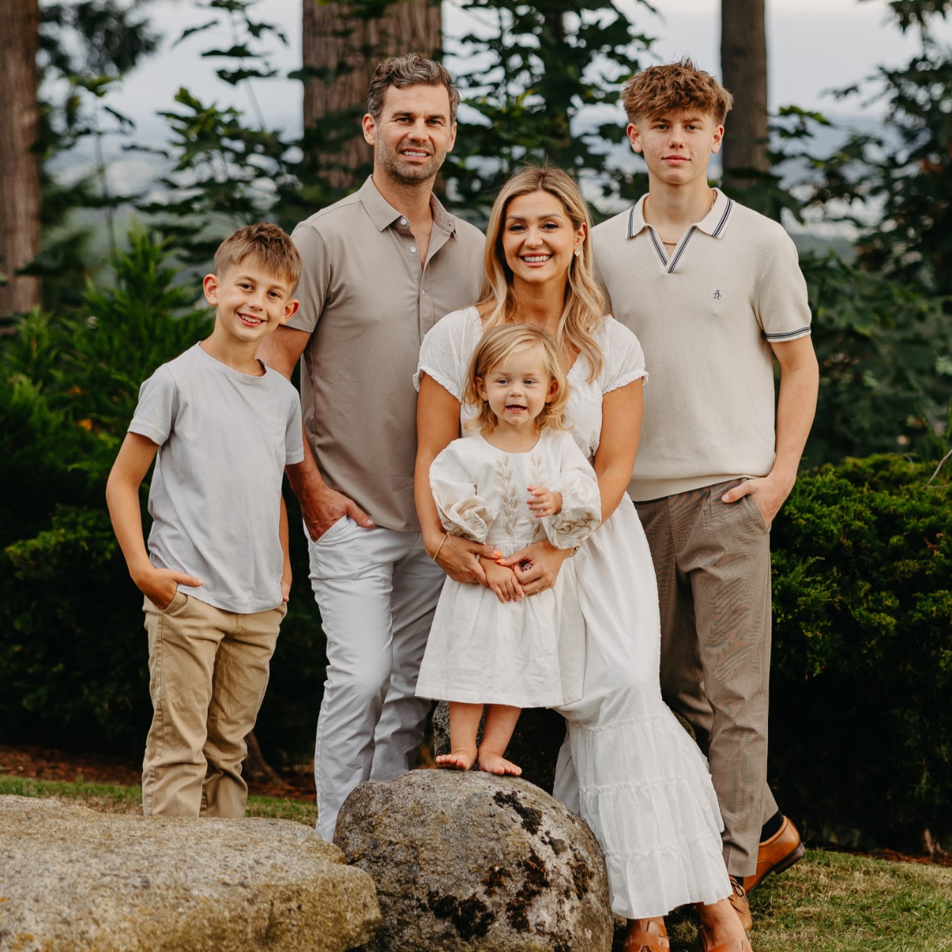 Kristina Soltys with her family